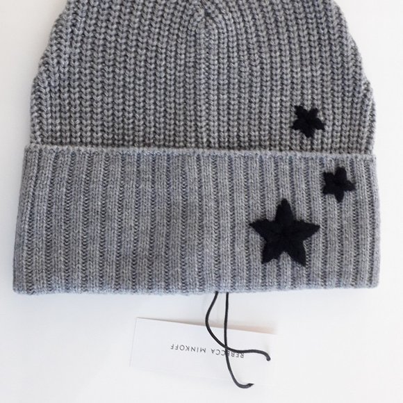 NWT - REBECCA MINKOFF SOFT RIBBED BEANIE - Picture 2 of 4